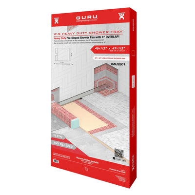 GURU W-S heavy duty shower tray for Linear Drains - Your Builders World Inc.