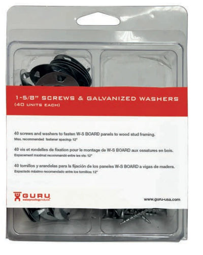 GURU SCREW & WASHER SET - Your Builders World Inc.