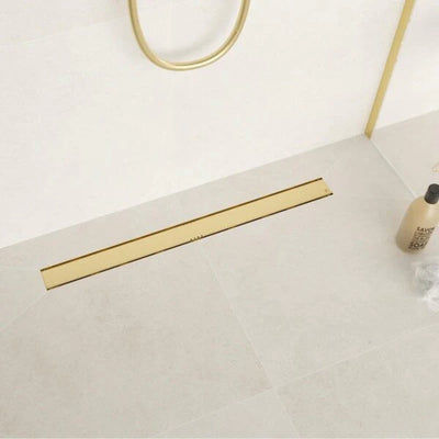 EVOLUX LINEAR DRAIN & STRAINER GOLD - Your Builders World Inc.